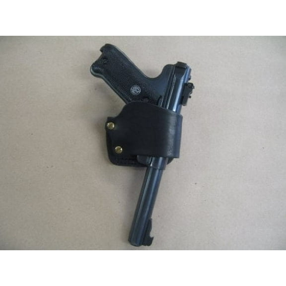 Ruger Mark II, III Leather Belt Slide Holster Black USA