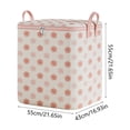thumbnail image 3 of PiGOGI Large Heavy Duty Moving Bags for Clothes Packing Dorms College Supplies, Pink Non Woven Storage Bag 60L to 160L Foldable for Quilt Blankets, 3 of 6