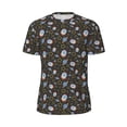 thumbnail image 5 of Wukai Cosmic Print Men's Short-Sleeved Mesh T-Shirt,Quick-Dry Short Sleeve Workout T-Shirt-X-Large, 5 of 8