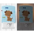 thumbnail image 2 of Caroline's Treasures BB7079CNL Puppy on Blue Bones Ceramic Night Light, 6x4x3", multicolor, 2 of 2