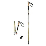 Ozark Trail Aluminum Folding Quick Lock Trekking Poles with Cork Grip, 2 Count