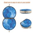 thumbnail image 3 of Portable Makeup Mirror Travel Mirror Compact Folding Mirrors Small for Women Beauty Accessories Water Texture Background, 3 of 7