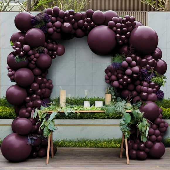 Globos de ciruela con forma de guirnalda con forma de guirnalda doble