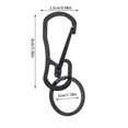 thumbnail image 3 of asddcavvf Stainless Steel Creative Keychain Pendant Integral Wire Cut Personality Waist Hanging Buckle, 3 of 4