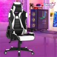 thumbnail image 2 of Posh Living Joi Faux Leather Game Chair White, 2 of 9