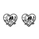 thumbnail image 2 of Cateissary Colgante De Metal De Pared De Pájaro Negro - Decoración Elegante Y Versátil Para Cualquier Habitación Decoración Elegante En Forma en forma de corazon 2Conjunto, 2 of 6