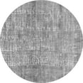 thumbnail image 1 of Ahgly Company Indoor Round Abstract Gray Modern Area Rugs, 4' Round, 1 of 4