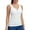#3 White, variant on Women's Seamless Camisole Tank Top Wide Strap Vest Tummy Control Waist Undershirt Elastic S To 2X