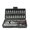 Black, variant on 46-Piece Socket Wrench Set - Durable Chrome Vanadium Steel Tool Kit for Home Repairs and DIY Projects