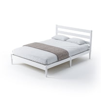 Camaflexi Mid-Century Full Size Platform Bed - White Finish