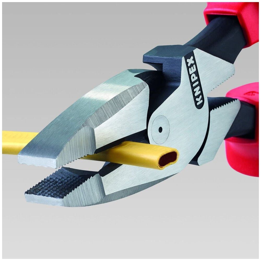 Knipex Linemans Pliers Plastic Coated Handle 240Mm