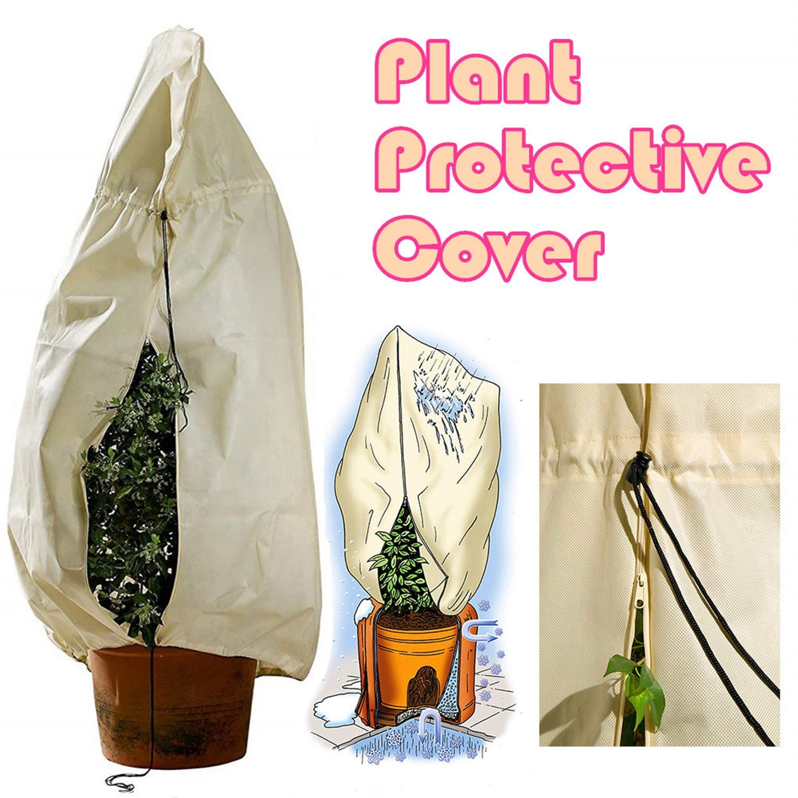 Winter Warm Protective Bag Frost Protection Plant Cover For Yard Tree Shrubs 