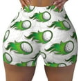 thumbnail image 2 of Uemuo Golf balls Pattern Women Workout Impact Shorts Scrunch Butt Lifting Gym Shorts Seamless Booty Biker Shorts-Small, 2 of 8