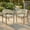 1: Beige, variant on Harper & Bright Designs Outdoor Woven Rattan Chair Set of 2, 2 Pieces Patio Accent Chairs Armchairs, 2 Person Acacia Wood Seating Group Chairs for Pool Garden, Natural