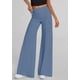 thumbnail image 2 of Pantalones Palazzo de Pierna Ancha para Mujer PRETTYGARDEN Gris Azul Talla S, 2 of 4