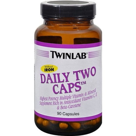 Twinlab - Daily Two Caps Multivitamin & Mineral without Iron - 90 Capsules