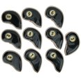 thumbnail image 3 of Cubierta De Cabeza De Hierro De Golf, Protector De Palo De Golf Negro/rojo, 10 Unids/set Golfista Para Cabeza De Hierro De Golf Diversión Al Aire Libre Niños Adultos Cergrey negro, 3 of 8