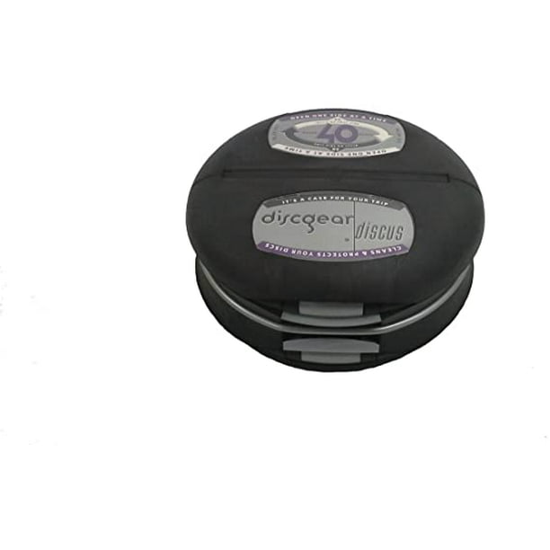 DiscGear Discus 40 Disc CD DVD Game Holder Hard Shell Storage Carry Case, Black