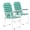 Light Green, variant on FASCK Patio Lawn Webbed Folding Chairs Set of 2, Outdoor Beach Portable Lawn Chair Camping Chair Beach Chair for Yard, Garden Dining,Red