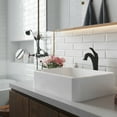 thumbnail image 3 of KRAUS Elavo 19-inch Modern Rectangular White Porcelain Ceramic Bathroom Vessel Sink and Matte Black Arlo Faucet Combo Set with Pop-Up Drain, 3 of 7