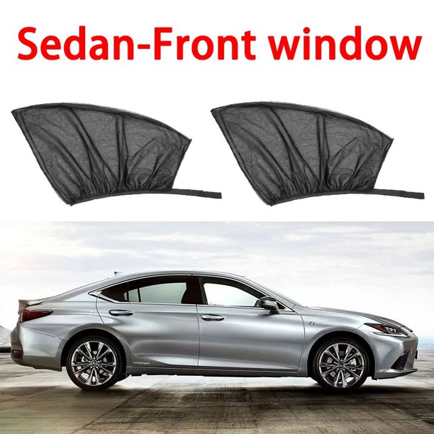 Parasol de malla para ventana lateral de coche, accesorios de protección UV, 2 piezas, nuevo
