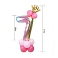 thumbnail image 2 of Globo de Fiesta Billuyoard Numero 7 de Papel de Aluminio 32 Pulgadas Oro Rosa, 2 of 6