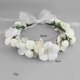 thumbnail image 3 of Accesorio para el nupcial de de la del cabellero de la diadema de de de Boho , G blanca Salvador Dali Diadema de flores, 3 of 10