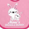 thumbnail image 4 of Inktastic Mimis Snuggle Bunny Easter Girls Baby Bib, 4 of 4