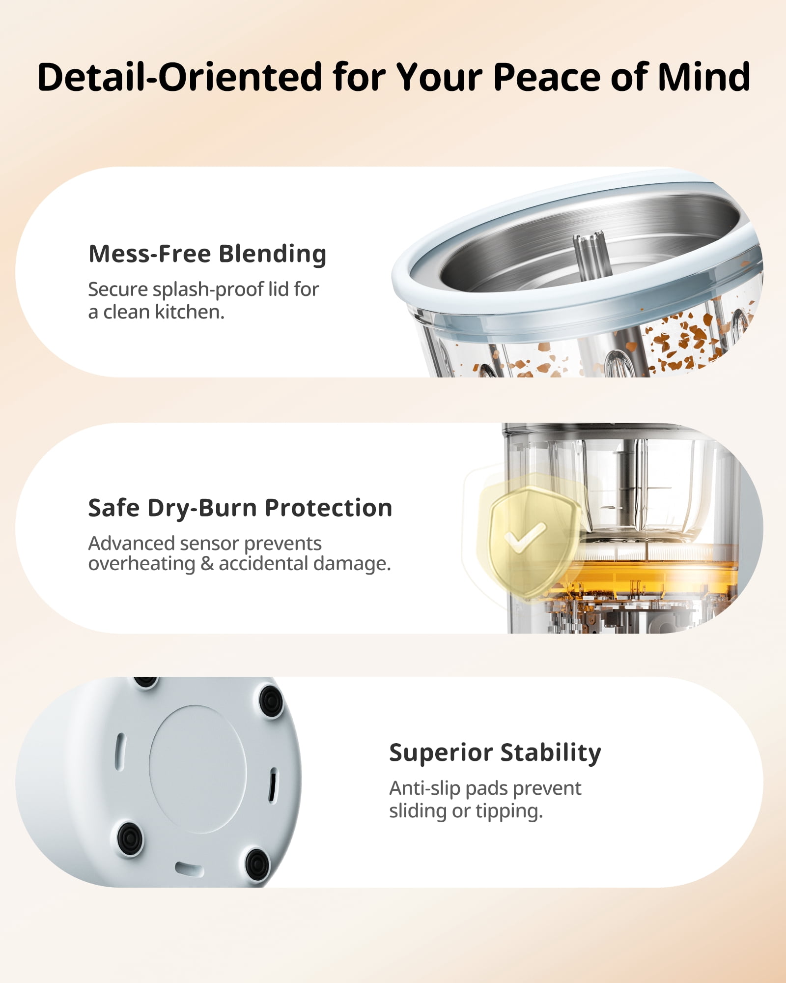 SosekiBaby FM01 Glass Baby Food Maker Steamer and Blender, 316L Stainless Steel Blades,One Step Baby Food Processor Puree Maker for Homemade Baby Food, Auto Cooking & Easy Cleaning,BPA-Free