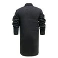 thumbnail image 4 of IYTR Men's Solid Color Shawl Collar Long Sleeve Open Front Cardigan Sweater with Pockets Black M, 4 of 6