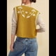 thumbnail image 5 of Chaleco de Vaquera, Atuendo Occidental para Mujer, Chaleco Bordado, Cárdigan Corto Sin Mangas, Top Bohemio. Platino S, 5 of 7