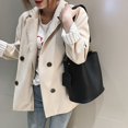 thumbnail image 3 of Bolso de hombro de moda para mujer, bolso cruzado portátil sencillo para mujer, bolso de cubo de nicho retro de gran capacidad, 3 of 6