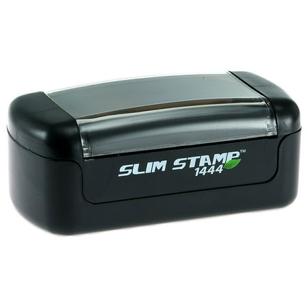Slim Pre-Inked Return Receipt Requested Stamp with Purple Ink