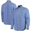 Men's Blue Kentucky Derby Gingham Long Sleeve Button-Up Shirt
