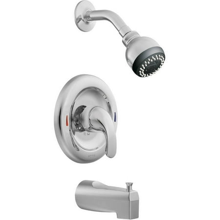 Moen L82694 Chrome Adler Single Handle Posi-Temp Tub and Shower Faucet