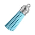 thumbnail image 4 of sweethay 28 Piezas Bolsa Keychian Charms Llavero Colgante Borlas Simple Keyholder Borla Ornamento DIY Accesorio para Bolsas Llaves Azul claro Type2 NO2, 4 of 6