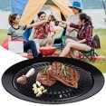 thumbnail image 2 of Lubelski Barbecue Pan Grill Korean Style Thickened Pan Casserole Grill Pan Household Non-Smoking Non-Stick Round Frying Pan, 2 of 8
