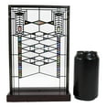 thumbnail image 4 of Ebros Frank Lloyd Wright Robie House Modern Stained Glass Hanging Wall Decor, 4 of 11