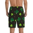 thumbnail image 4 of Lsque St. Patrick's Day8 Mens Sleep Pajama Shorts,Short Pajama Pants, Cotton Ultra-Soft Knit-Small, 4 of 9