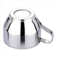 thumbnail image 3 of Juego de Tazas de Café con Aislamiento - Tazas de Café Espresso de Doble Pared de Acero Inoxidable de Té de Capuchino con Leche con Platillo Y Cuchara 125 Ml (Juego de 4), 3 of 5