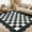 Black, variant on Scalloped Runner Rug 8*12 ft,Washable Non-Slip Kitchen/Hallway Rug,Farmhouse Checkerboard Indoor/Outdoor Carpet for Entryway, Porch, Laundry (Stain Resistant)