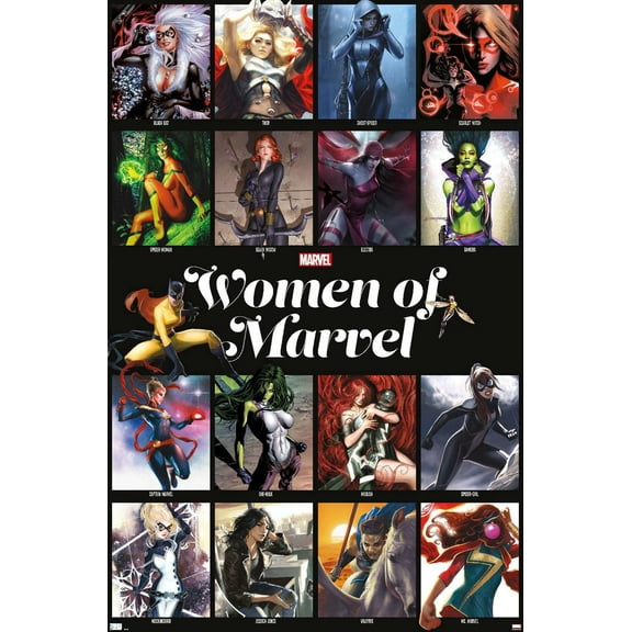 Marvel - Women of Marvel - Grid Wall Poster, 22.375" x 34"