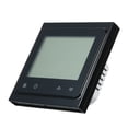 thumbnail image 3 of Termostato de calefacción eléctrica de piso Controlador de temperatura ambiente Pantalla LCD con luz de fondo, Negro Vogacara HA002465-01B, 3 of 6