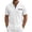 White, variant on IYTR Men Casual Shirts V-Neck Short Sleeve Button Shirt Contrast Trim Chest Pocket Casual Summer Solid Color Loose Fit Everyday Top (Gray,M)