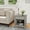 Gray Woodgrain, variant on Somerset Home End Table with Drawer and Shelf for Bedroom or Living Room Furniture (White)