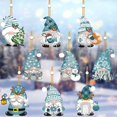 thumbnail image 4 of vnanda Cartoon Themed Christmas Pendants 18pcs Christmas Pendant Cartoon Faceless Wooden with Hanging Rope Decorative Holiday Ornaments for Christmas Tree, 4 of 7