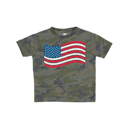 

Inktastic Grunge American Flag Gift Toddler Boy or Toddler Girl T-Shirt