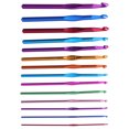 thumbnail image 3 of Crochet Hooks, Lightweight Durable Convenient Practical Crochet Kit Different Colors  For Household For Knitting, 3 of 8