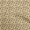 thumbnail image 1 of oneOone Georgette Viscose Dark Beige Fabric Leaves Sewing Fabric By The Yard Printed Diy Clothing Sewing Supplies 42 Inch Wide, 1 of 4