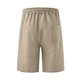 thumbnail image 5 of Hombres Carga Pantalones Cortos con Bolsillos, Color Sólido Casual Gran Bolsillo Botón Cordón Elástico-Cintura Mitad de Carga, 5 of 7